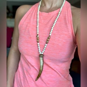 Boutique Rustic Beaded Necklace